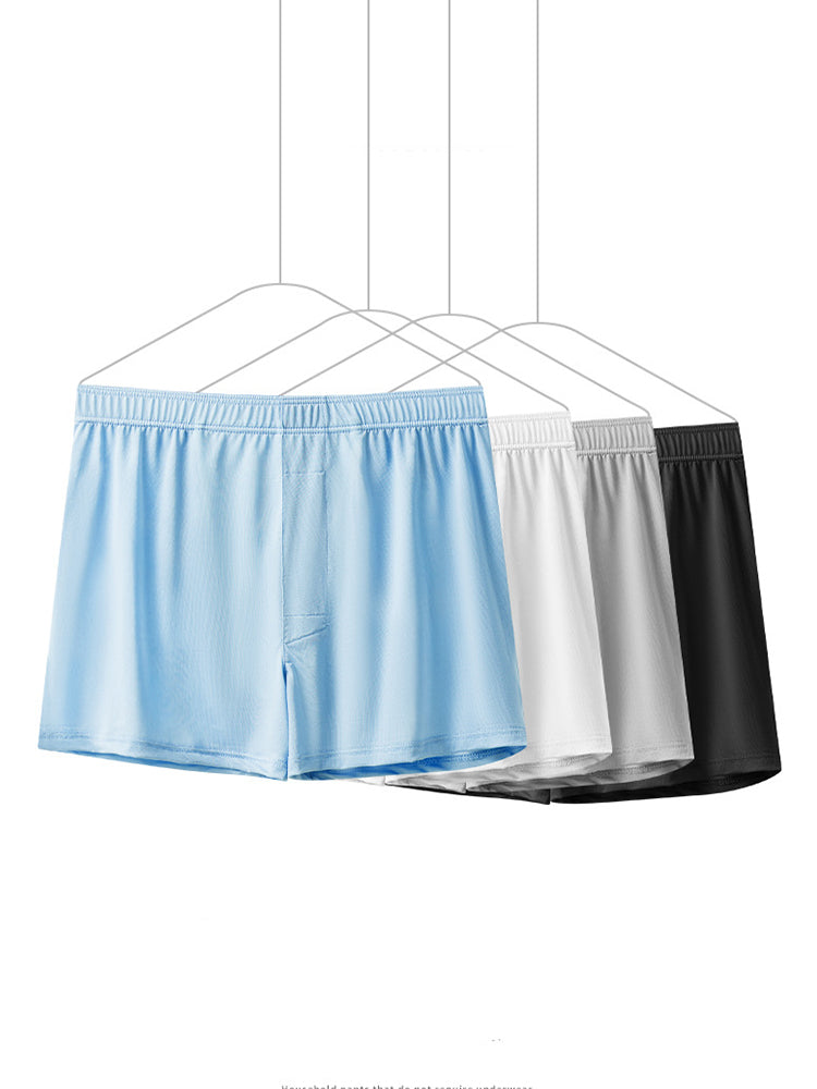 3 Pack Men's Solid Color Thin Breathable Odor-Control Seamless Boxer Briefs | dmunderwear detail image 12