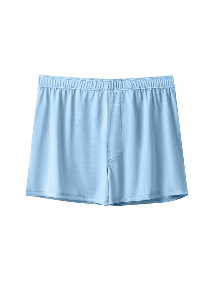 3 Pack Men's Solid Color Thin Breathable Odor-Control Seamless Boxer Briefs | dmunderwear detail image 16