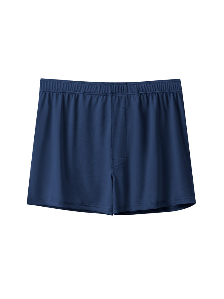 3 Pack Men's Solid Color Thin Breathable Odor-Control Seamless Boxer Briefs | dmunderwear detail image 17