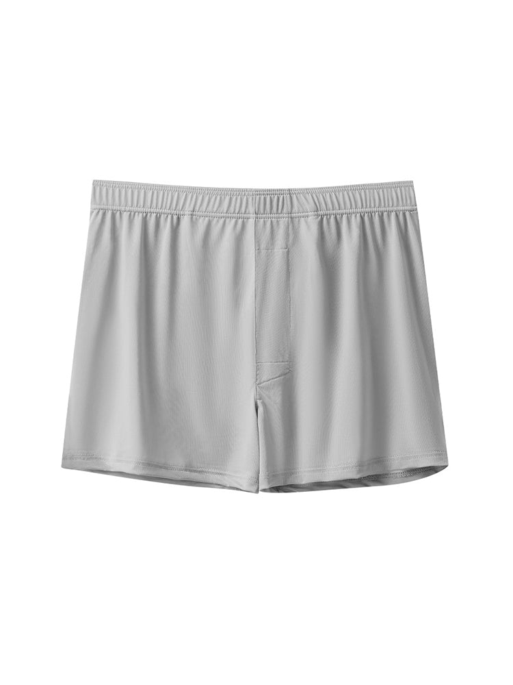 3 Pack Men's Solid Color Thin Breathable Odor-Control Seamless Boxer Briefs | dmunderwear detail image 19