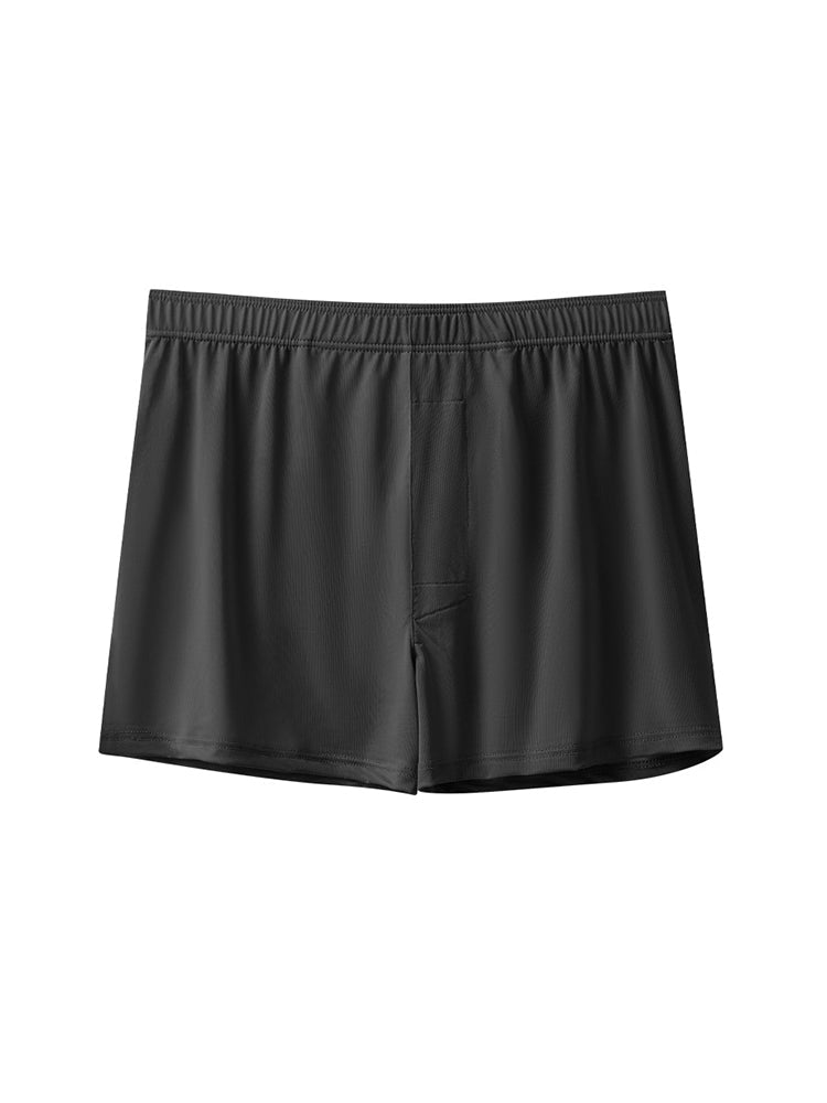 3 Pack Men's Solid Color Thin Breathable Odor-Control Seamless Boxer Briefs | dmunderwear detail image 20