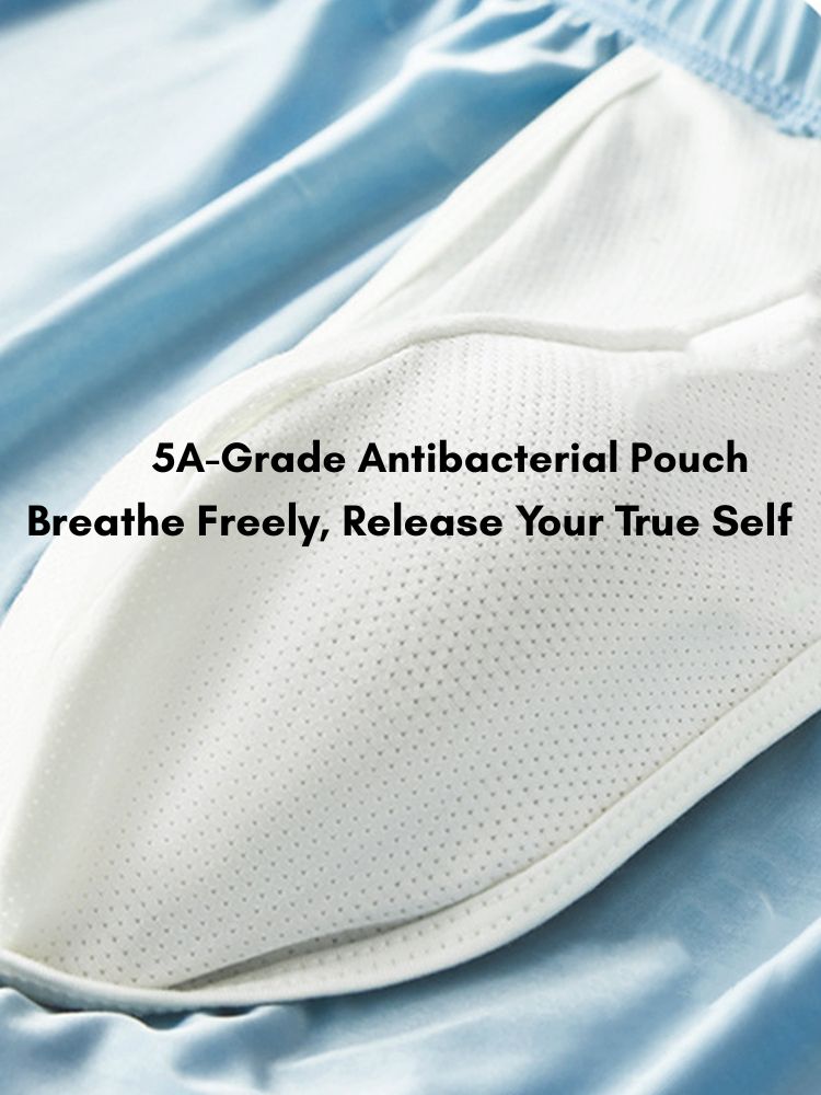 3 Pack Men's Solid Color Thin Breathable Odor-Control Seamless Boxer Briefs | dmunderwear detail image 9