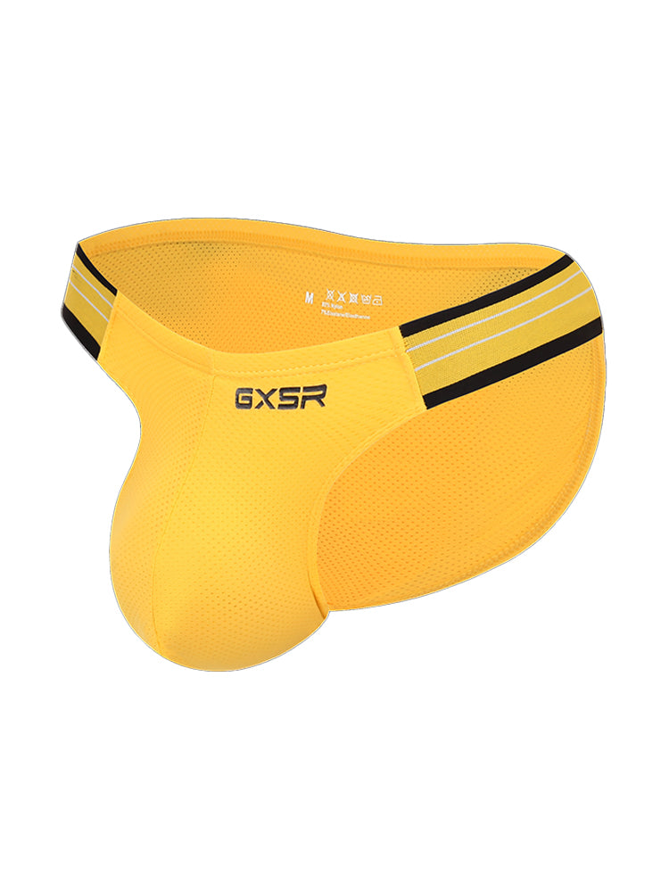 3 Pack Men's Solid Color Trendy Side Cut Low-Rise Lift Bikini | dmunderwear detail image 15