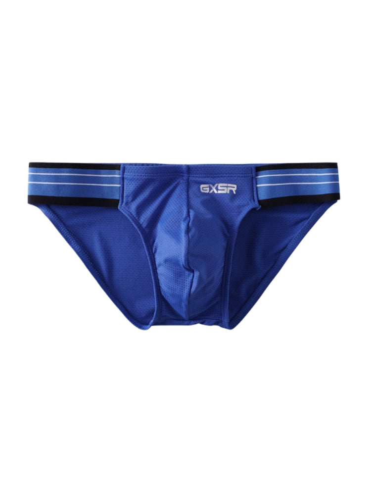 3 Pack Men's Solid Color Trendy Side Cut Low-Rise Lift Bikini | dmunderwear detail image 4