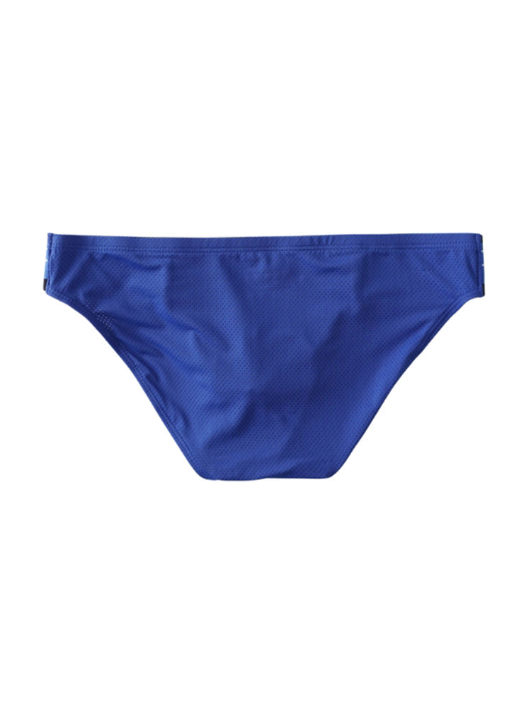 3 Pack Men's Solid Color Trendy Side Cut Low-Rise Lift Bikini | dmunderwear detail image 5