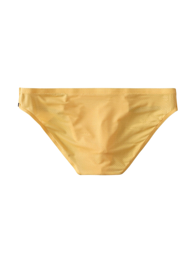 3 Pack Men's Solid Color Trendy Side Cut Low-Rise Lift Bikini | dmunderwear detail image 8