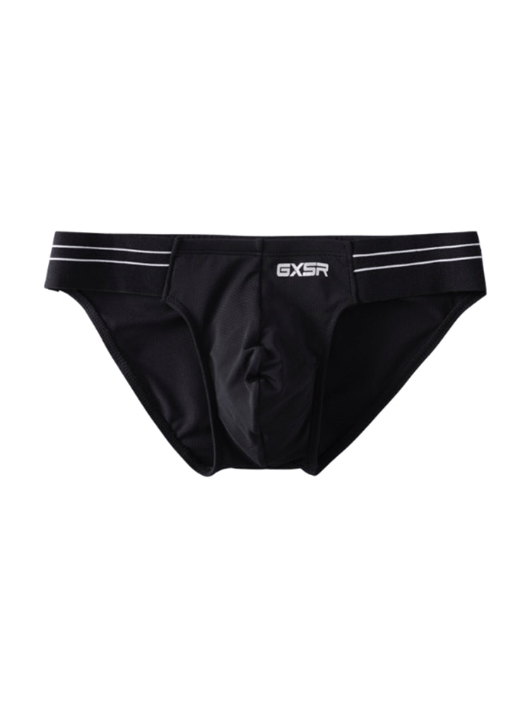 3 Pack Men's Solid Color Trendy Side Cut Low-Rise Lift Bikini | dmunderwear detail image 9