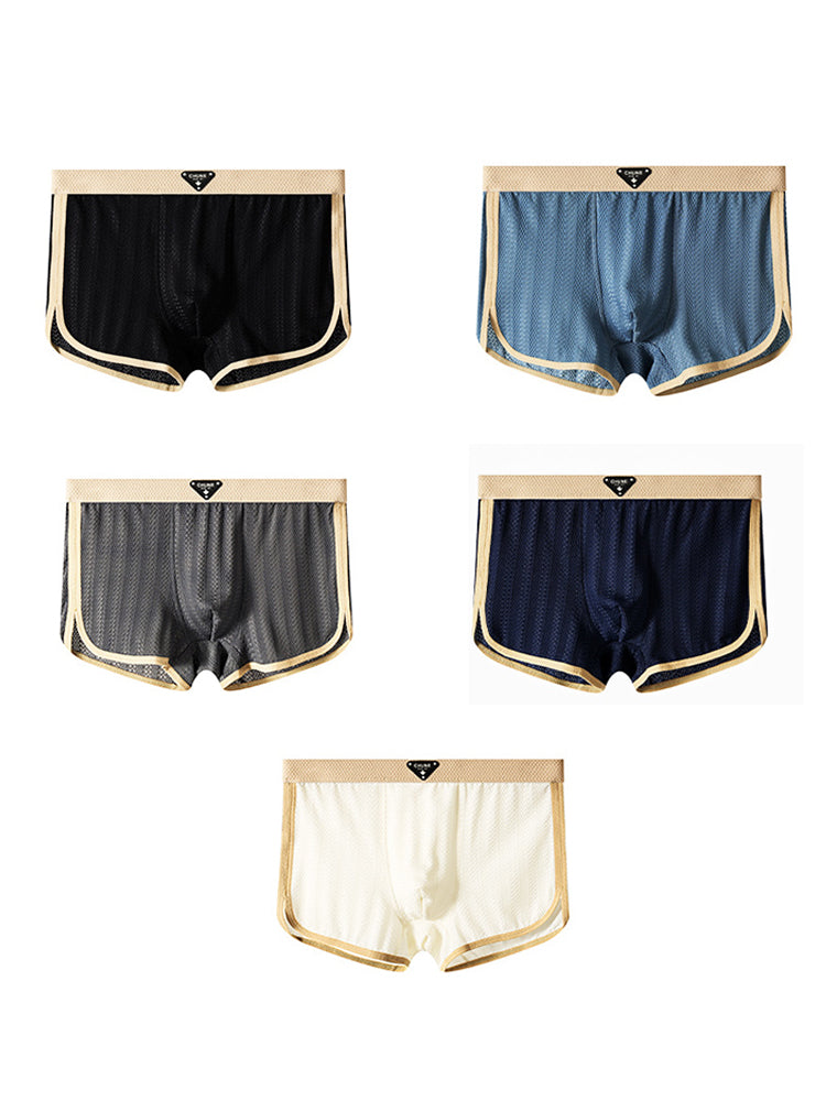 3 Pack Men's Breathable Trunks – Soft and Skin-Friendly Comfort | dmunderwear detail image 15