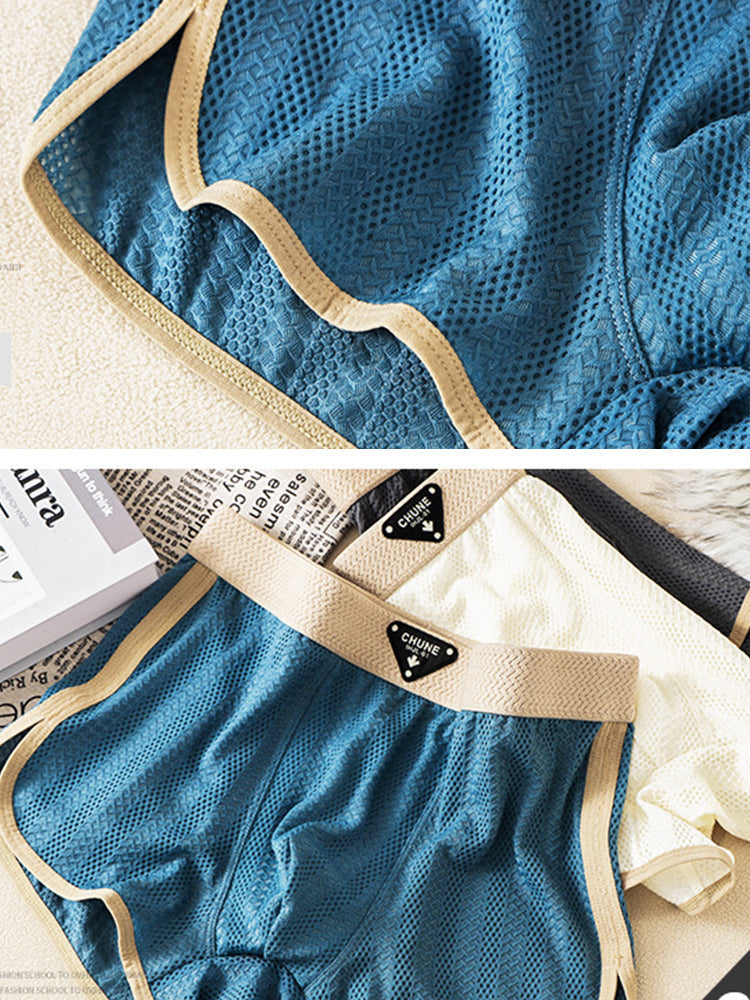 3 Pack Men's Breathable Trunks – Soft and Skin-Friendly Comfort | dmunderwear detail image 4