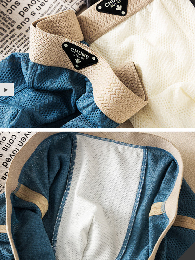 3 Pack Men's Breathable Trunks – Soft and Skin-Friendly Comfort | dmunderwear detail image 5