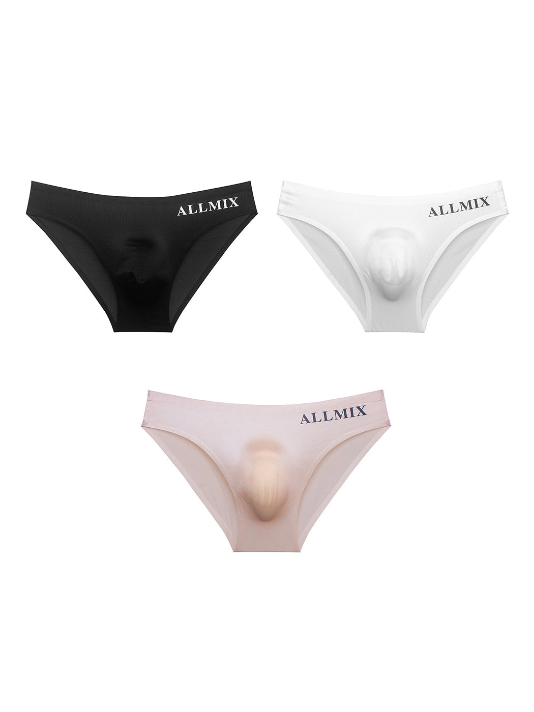 3 Pack Men's Sport Seamless Pouch Briefs | dmunderwear detail image 11