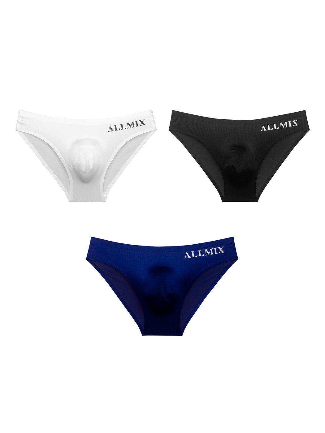 3 Pack Men's Sport Seamless Pouch Briefs | dmunderwear detail image 8