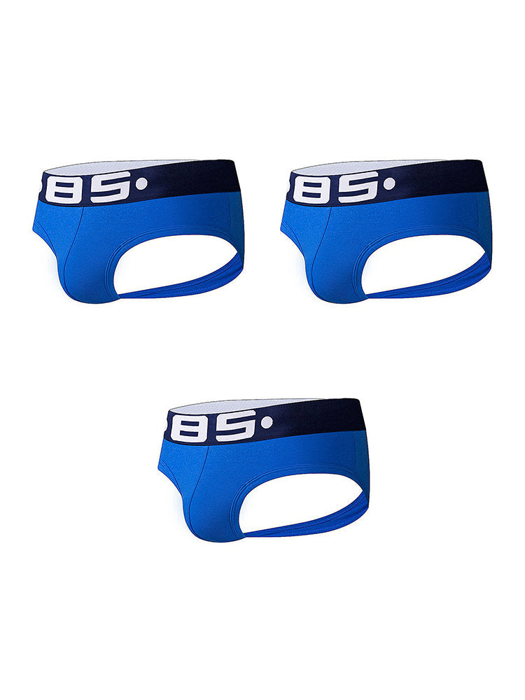 3 Pack Men's Sport Solid Low-Rise Jockstraps | dmunderwear detail image 12