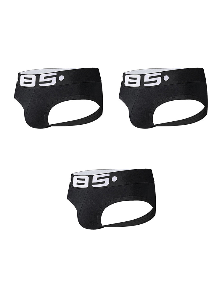 3 Pack Men's Sport Solid Low-Rise Jockstraps | dmunderwear detail image 17