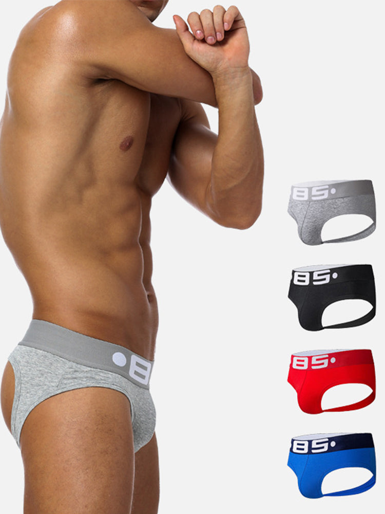 3 Pack Men's Sport Solid Low-Rise Jockstraps | dmunderwear detail image 5