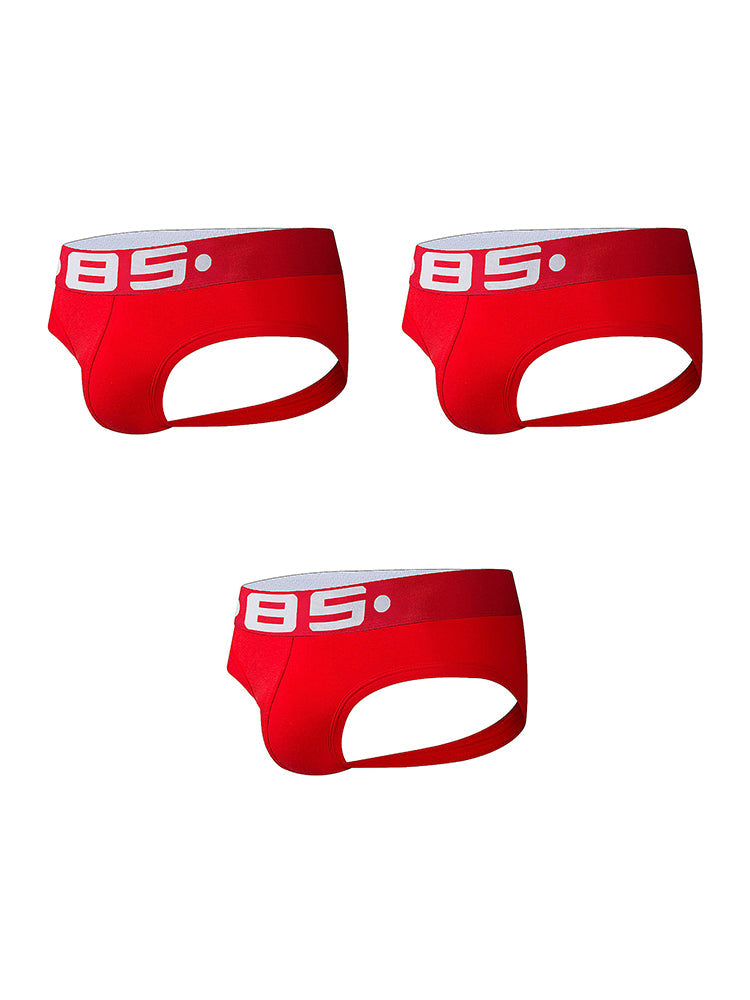 3 Pack Men's Sport Solid Low-Rise Jockstraps | dmunderwear detail image 7