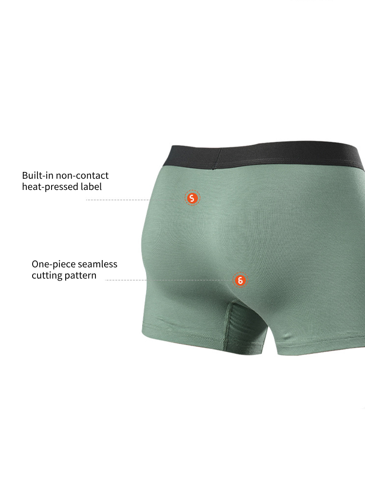 3-pack Men's Sports Antibacterial Graphene Boxer Shorts | dmunderwear detail image 13