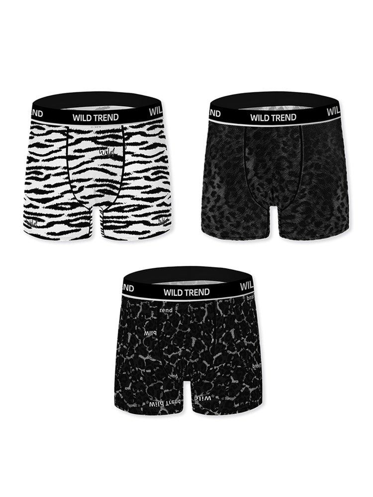 3 Pack Men's Breathable Shaping Boxers Briefs | dmunderwear detail image 12
