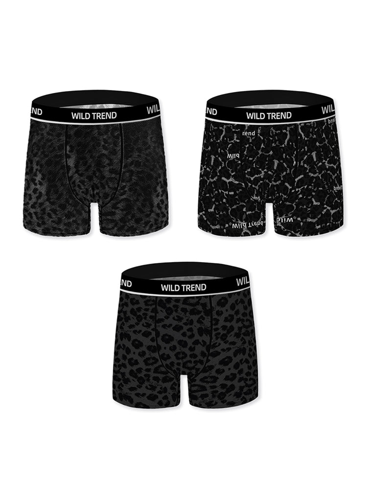 3 Pack Men's Breathable Shaping Boxers Briefs | dmunderwear detail image 18