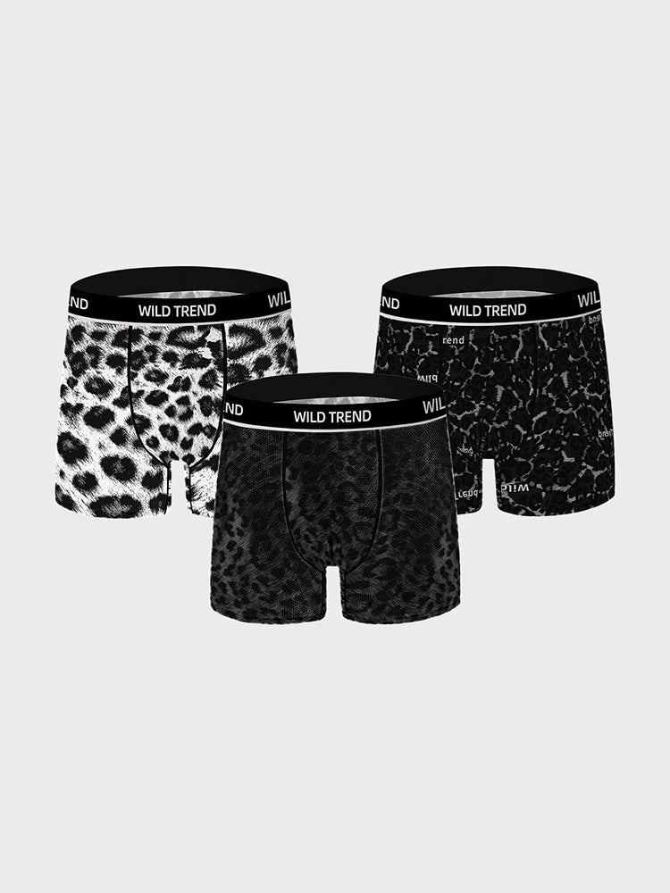 3 Pack Men's Breathable Shaping Boxers Briefs | dmunderwear detail image 3