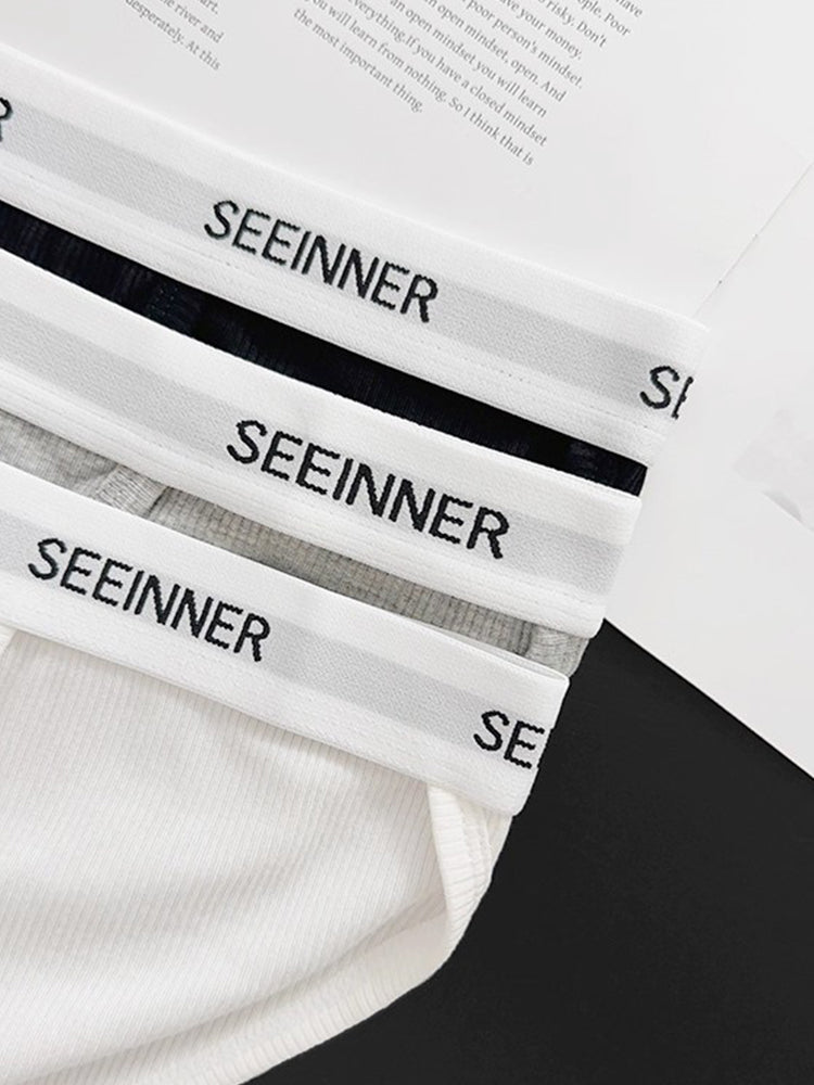3 Pack Men's Sporty Cut Comfy Waistband Moisture-Wicking Briefs | dmunderwear detail image 12
