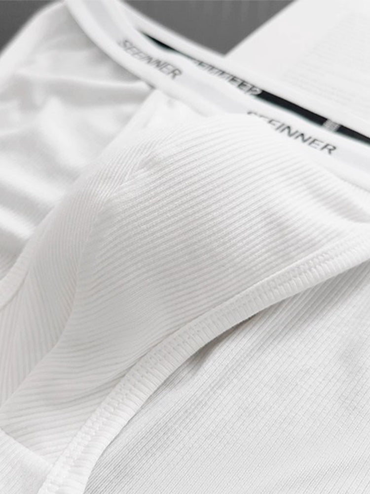 3 Pack Men's Sporty Cut Comfy Waistband Moisture-Wicking Briefs | dmunderwear detail image 14