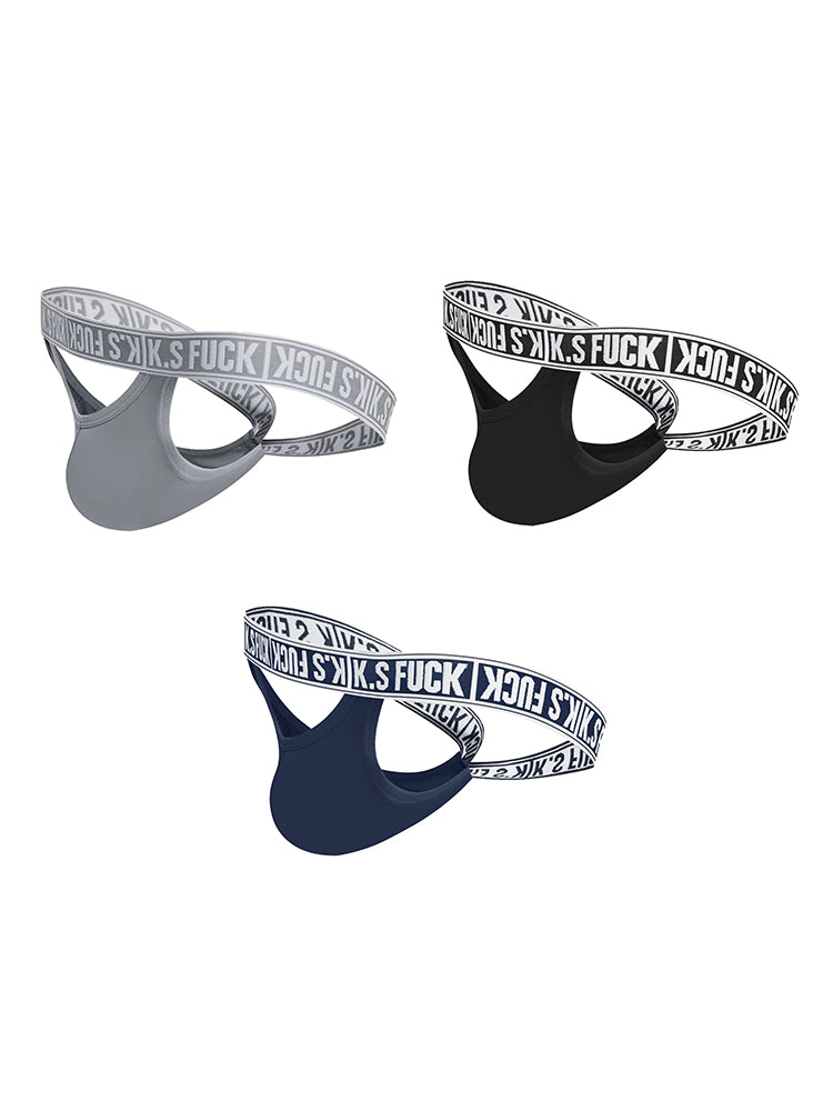 3 Pack Men's Sporty Low-Rise with U-Pouch Sexy Comfort Jockstrap | dmunderwear detail image 12