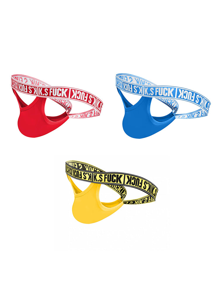 3 Pack Men's Sporty Low-Rise with U-Pouch Sexy Comfort Jockstrap | dmunderwear detail image 7