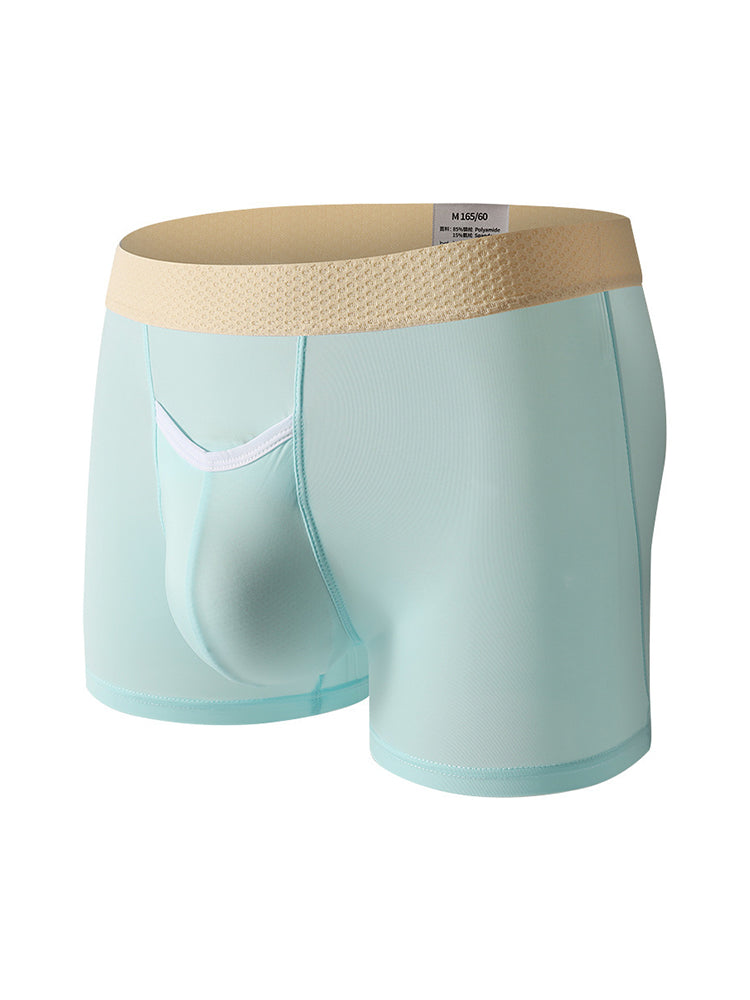3 Pack Men's Stay-Put Fit Stretch Fabric Seamless Comfort Trunks | dmunderwear