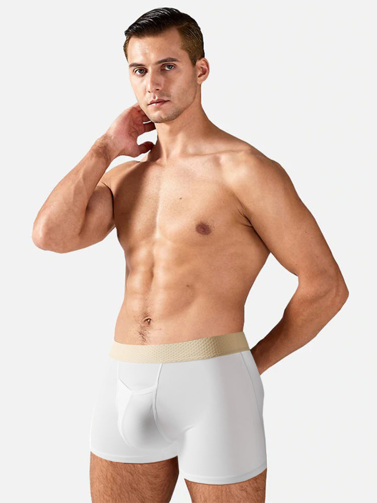 3 Pack Men's Stay-Put Fit Stretch Fabric Seamless Comfort Trunks | dmunderwear detail image 11