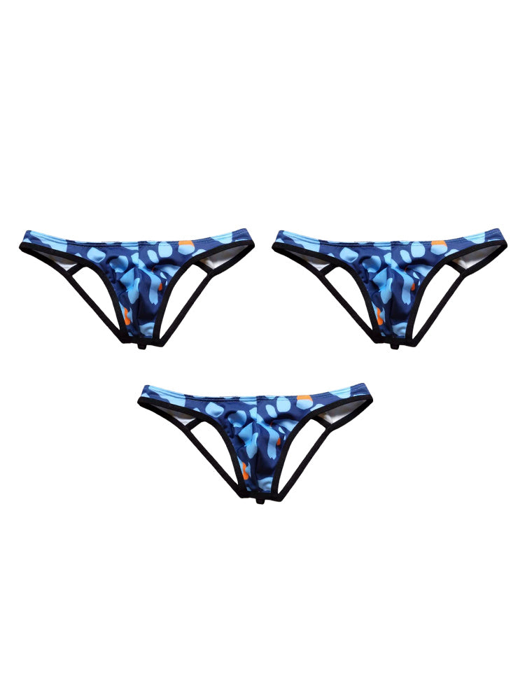 3 Pack Men's Stretch Fit Soft-Touch Fabric Low-Rise Breathable Jockstrap | dmunderwear detail image 12