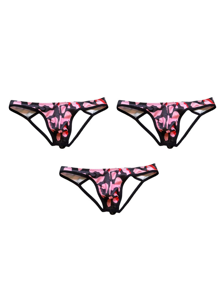 3 Pack Men's Stretch Fit Soft-Touch Fabric Low-Rise Breathable Jockstrap | dmunderwear detail image 14