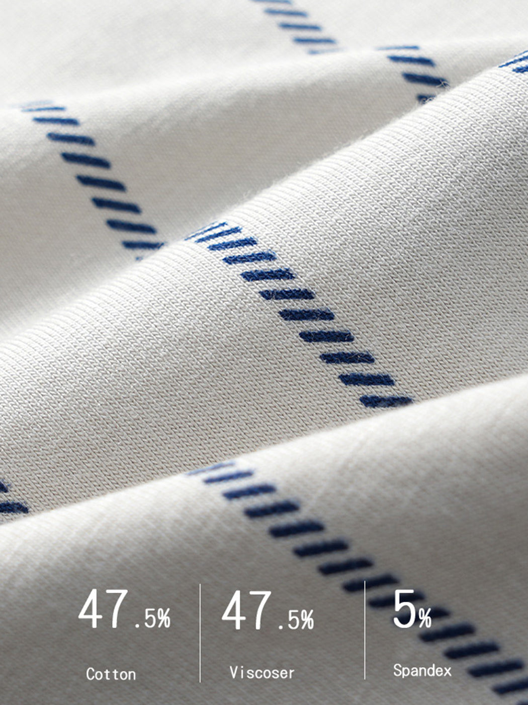 3 Pack Men's Striped Cotton Blend Trunks | dmunderwear detail image 7