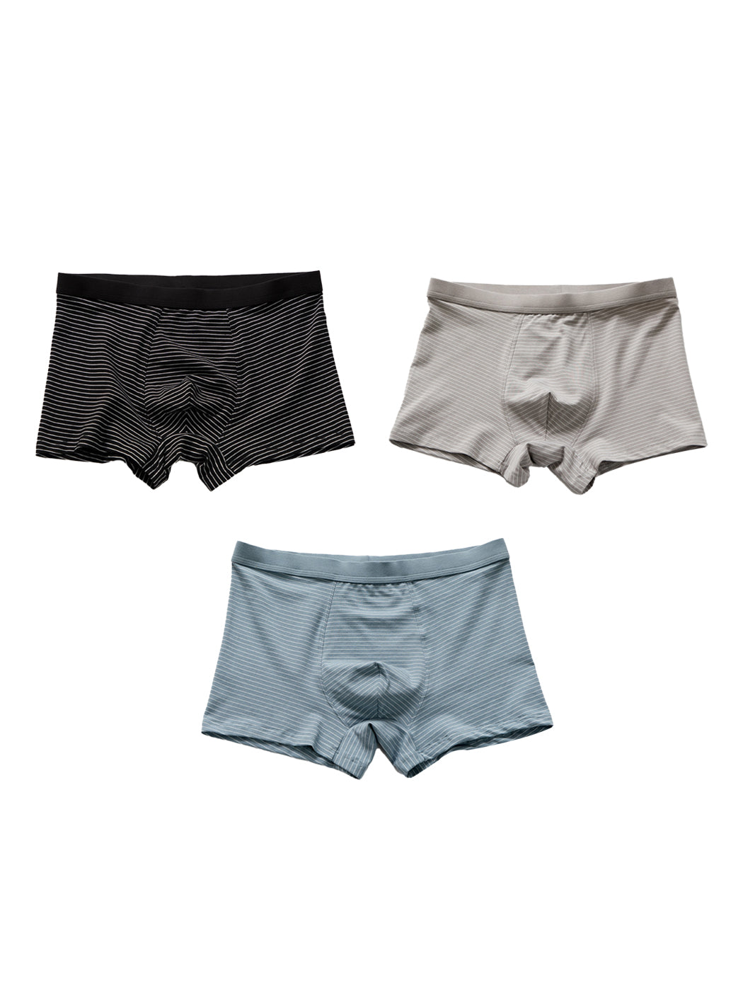 3 Pack Men's Striped Trunks for Ultimate Comfort | dmunderwear detail image 10