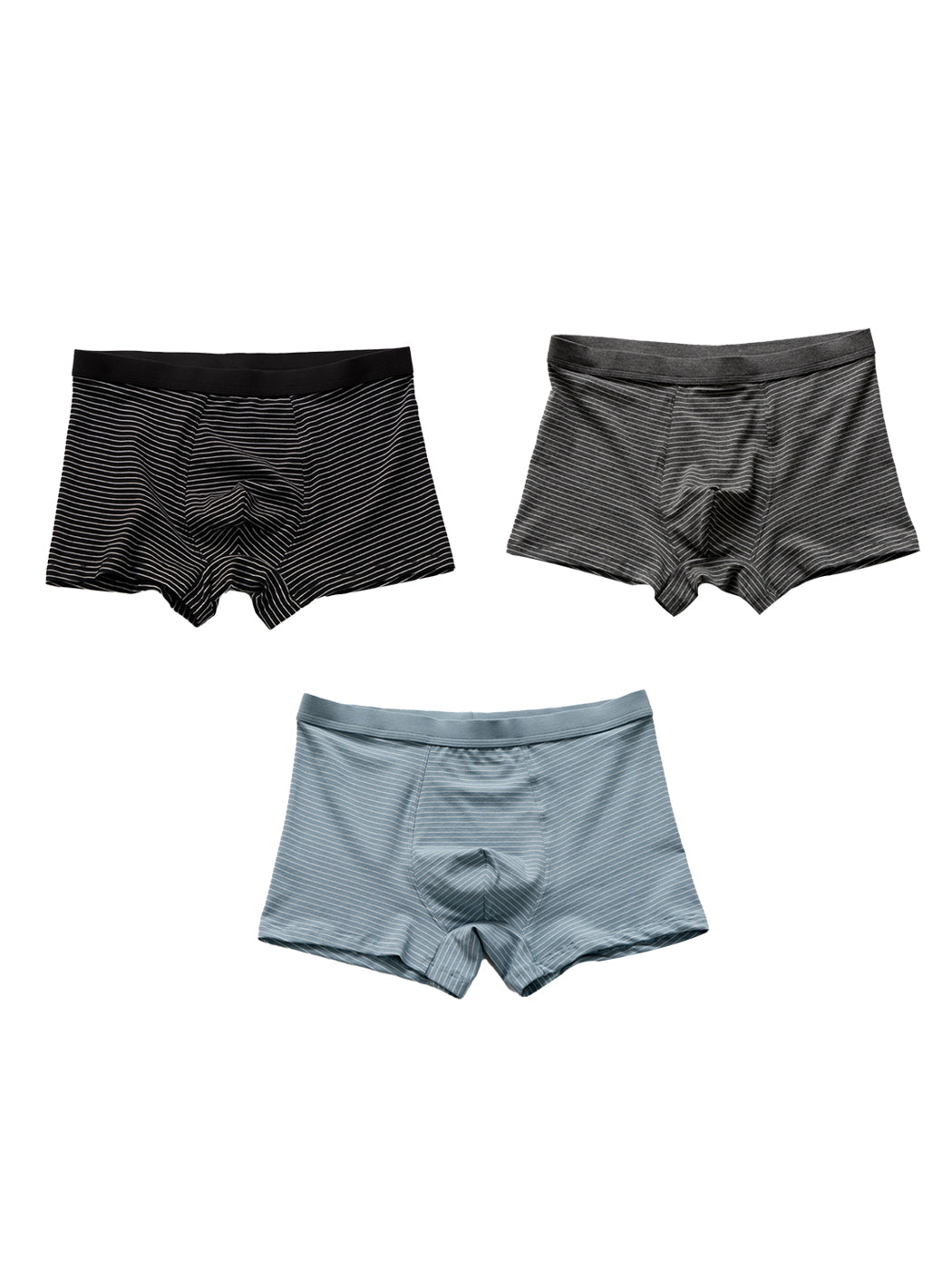 3 Pack Men's Striped Trunks for Ultimate Comfort | dmunderwear detail image 18