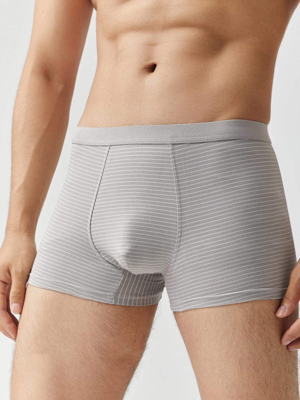 3 Pack Men's Striped Trunks for Ultimate Comfort | dmunderwear detail image 4