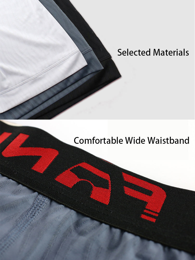 3 Pack Men's Striped U-Pouch Breathable Casual Briefs | dmunderwear detail image 8