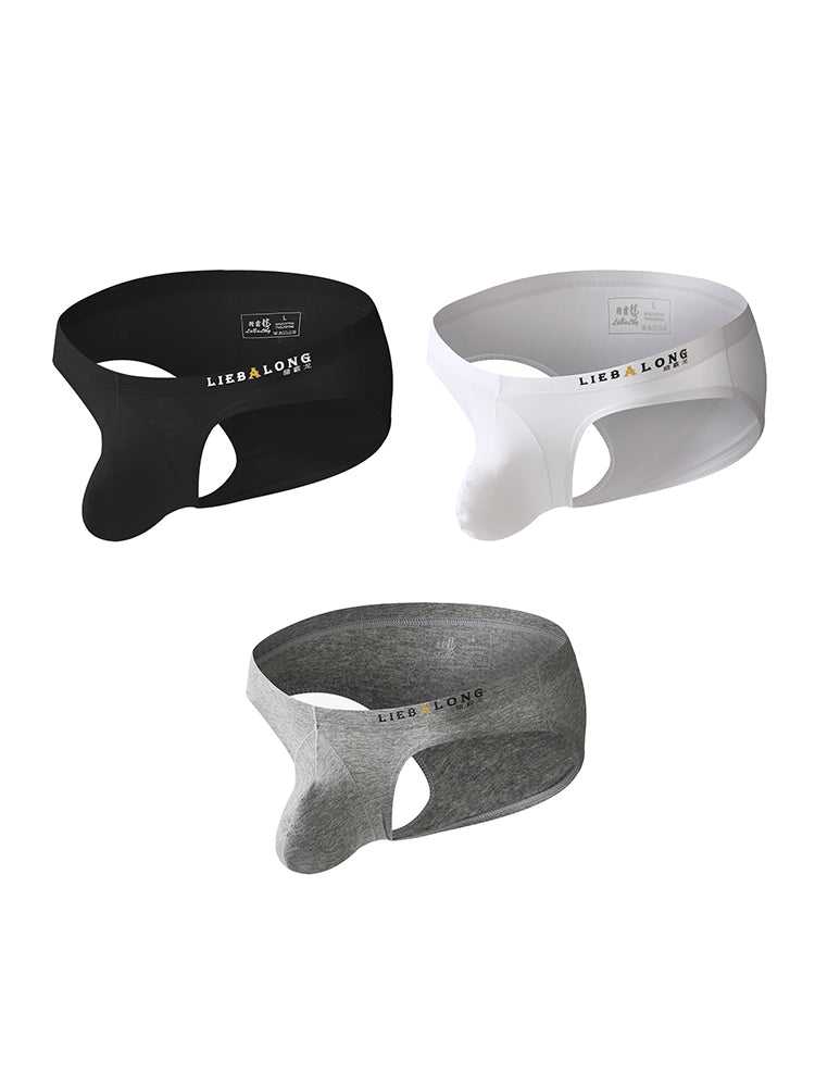 3 Pack Men's Stylish & Comfortable Support Contour-Fit Cotton Briefs | dmunderwear detail image 14