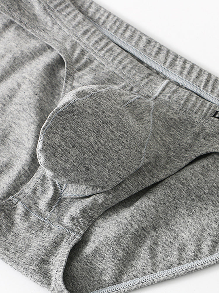 3 Pack Men's Stylish & Comfortable Support Contour-Fit Cotton Briefs | dmunderwear detail image 4