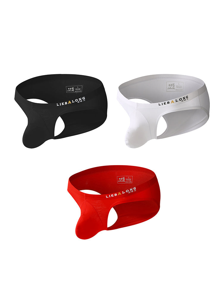 3 Pack Men's Stylish & Comfortable Support Contour-Fit Cotton Briefs | dmunderwear detail image 8