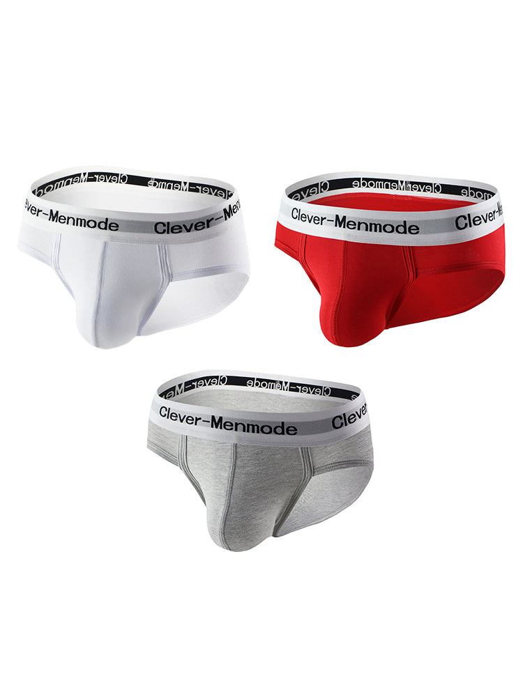 3 Pack Men's Supportive Fit High-Stretch Ultra-Soft Cotton Classic Briefs | dmunderwear detail image 16