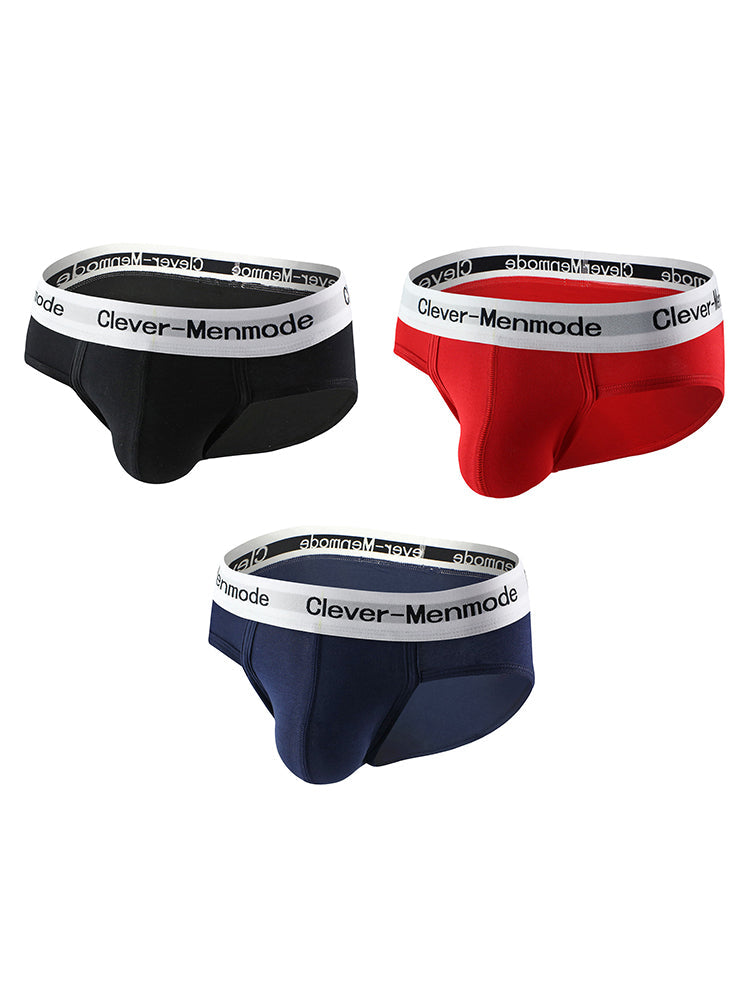 3 Pack Men's Supportive Fit High-Stretch Ultra-Soft Cotton Classic Briefs | dmunderwear detail image 9