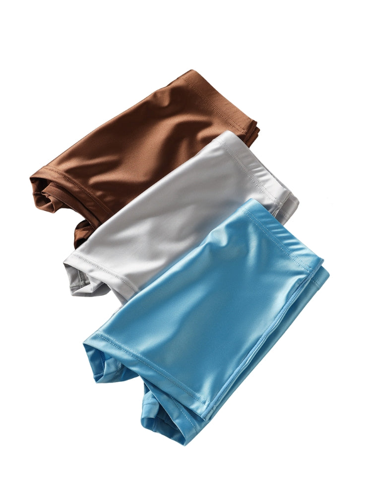 4 Pack Men's Supportive Pouch Cooling Airflow Seamless Comfort Trunks | dmunderwear detail image 10