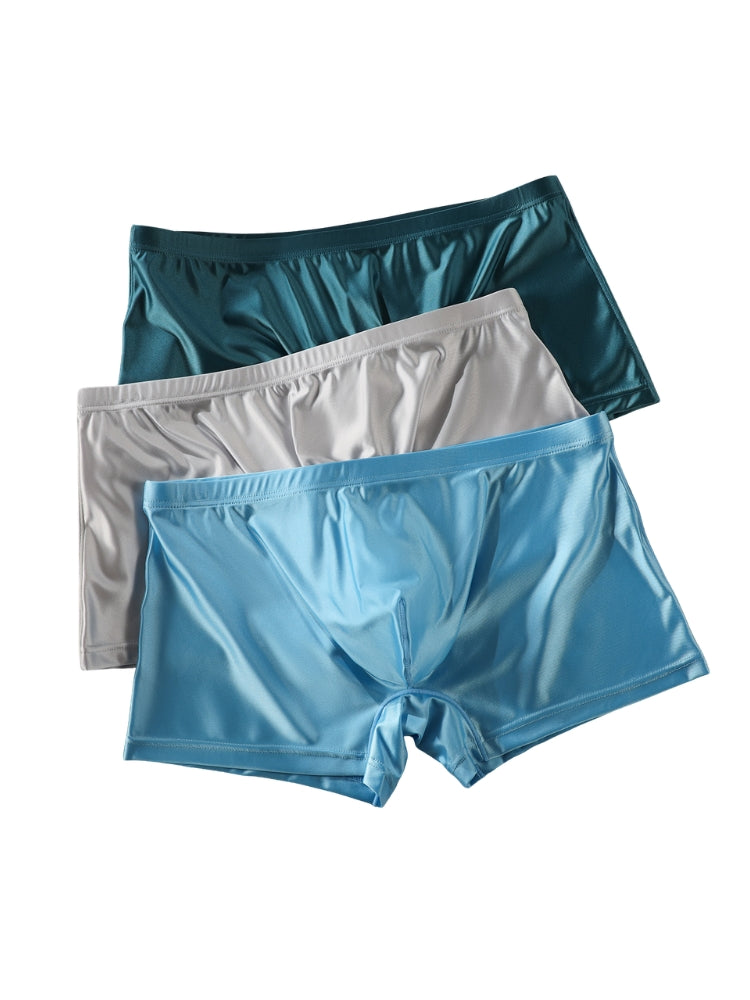 4 Pack Men's Supportive Pouch Cooling Airflow Seamless Comfort Trunks | dmunderwear detail image 8