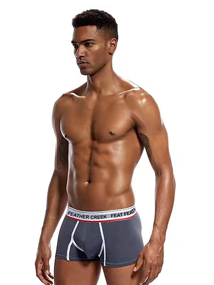 3 Pack Men's Separate Pouch Trunks with Large Contoured Pouch and High Stretch | dmunderwear detail image 11