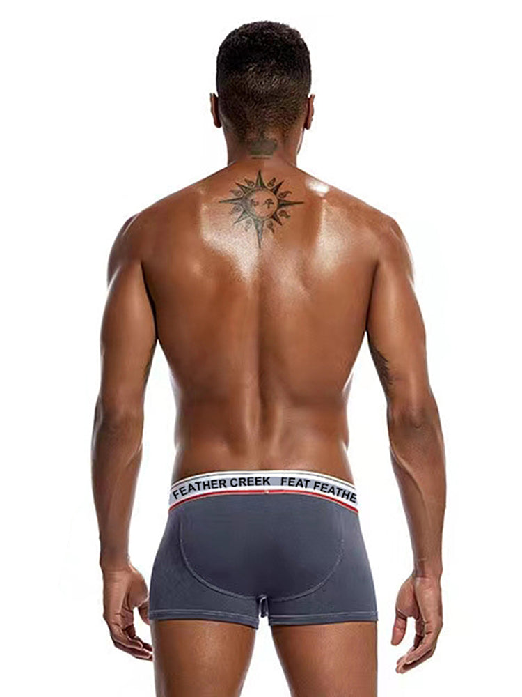 3 Pack Men's Separate Pouch Trunks with Large Contoured Pouch and High Stretch | dmunderwear detail image 12