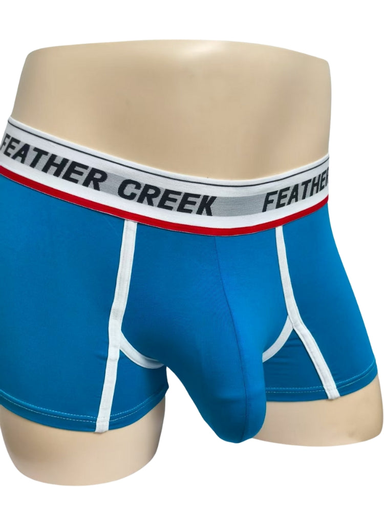 3 Pack Men's Separate Pouch Trunks with Large Contoured Pouch and High Stretch | dmunderwear detail image 15