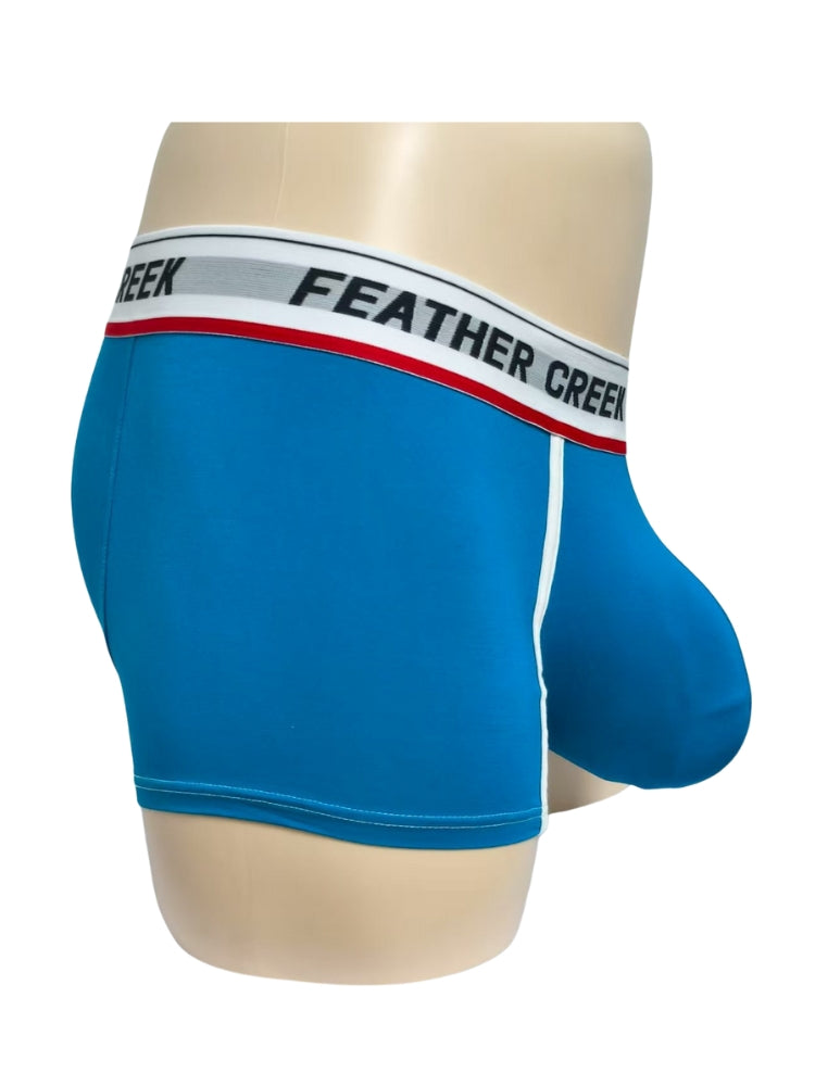 3 Pack Men's Separate Pouch Trunks with Large Contoured Pouch and High Stretch | dmunderwear detail image 16