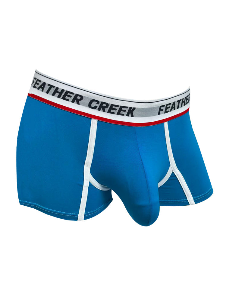 3 Pack Men's Separate Pouch Trunks with Large Contoured Pouch and High Stretch | dmunderwear detail image 17