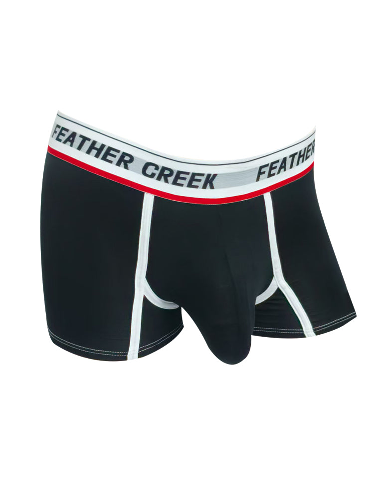 3 Pack Men's Separate Pouch Trunks with Large Contoured Pouch and High Stretch | dmunderwear detail image 18